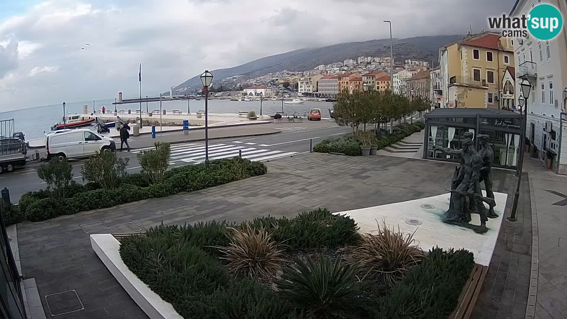 Live-Webcam Senj Riva – direkt am Meer – Kroatien