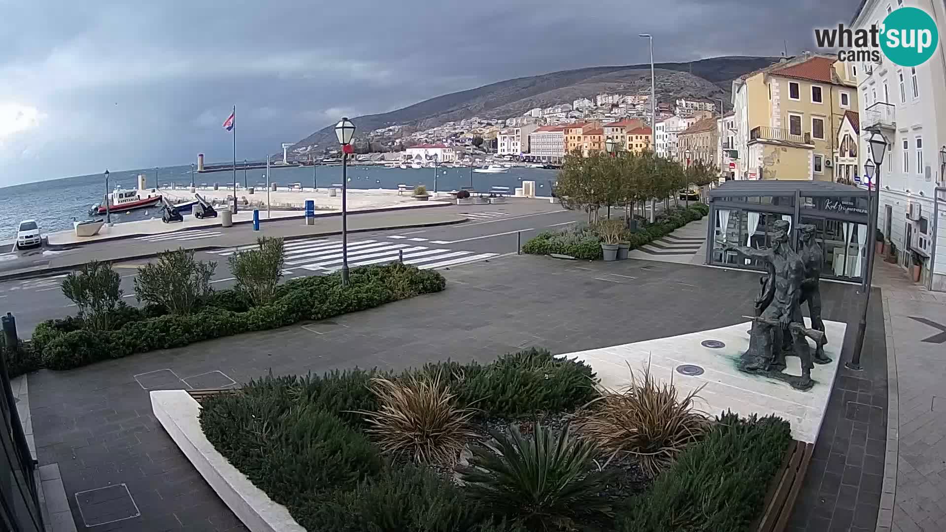 Live webcam Senj riva – seafront – Croatia