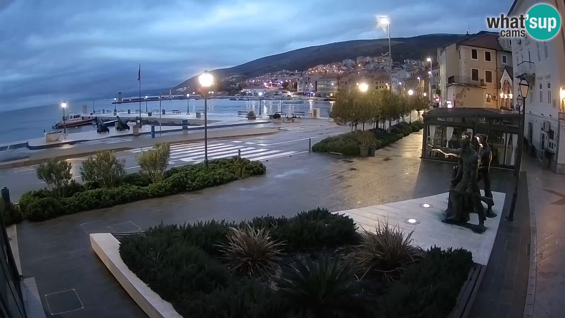 Live-Webcam Senj Riva – direkt am Meer – Kroatien