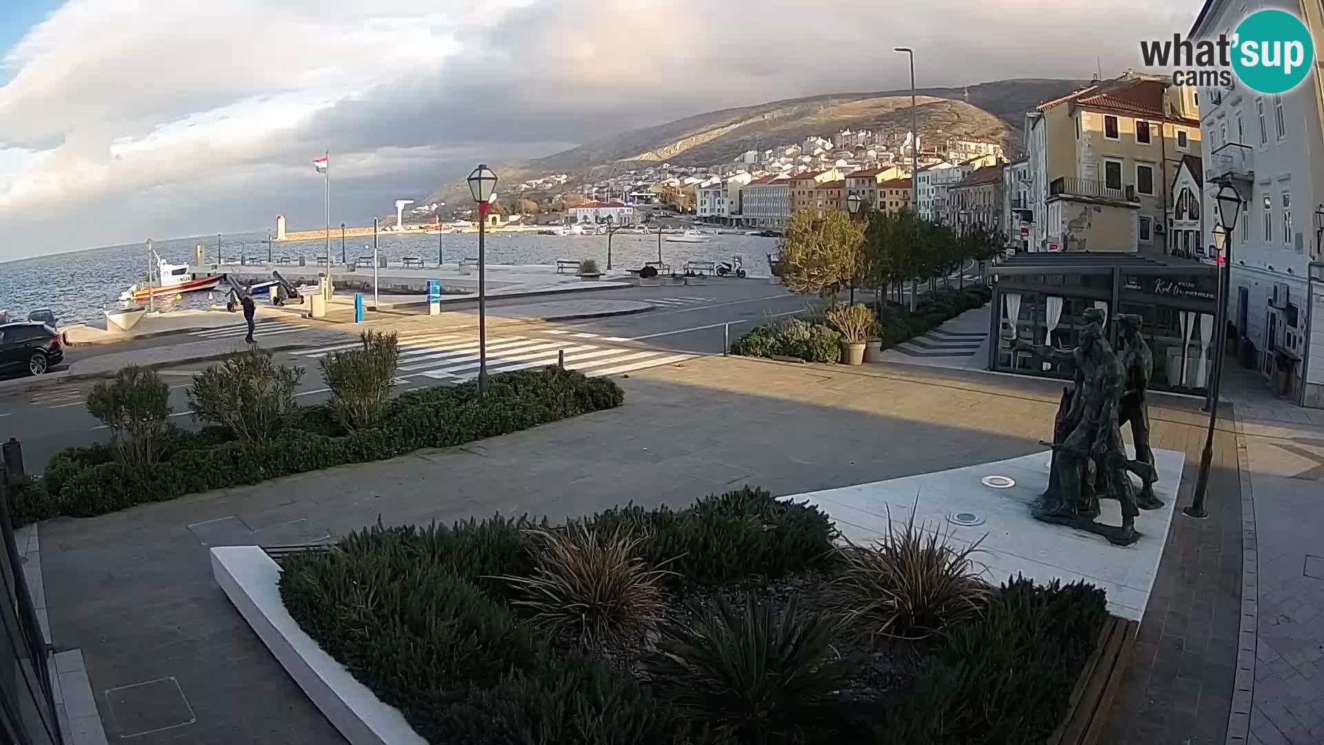 Live-Webcam Senj Riva – direkt am Meer – Kroatien