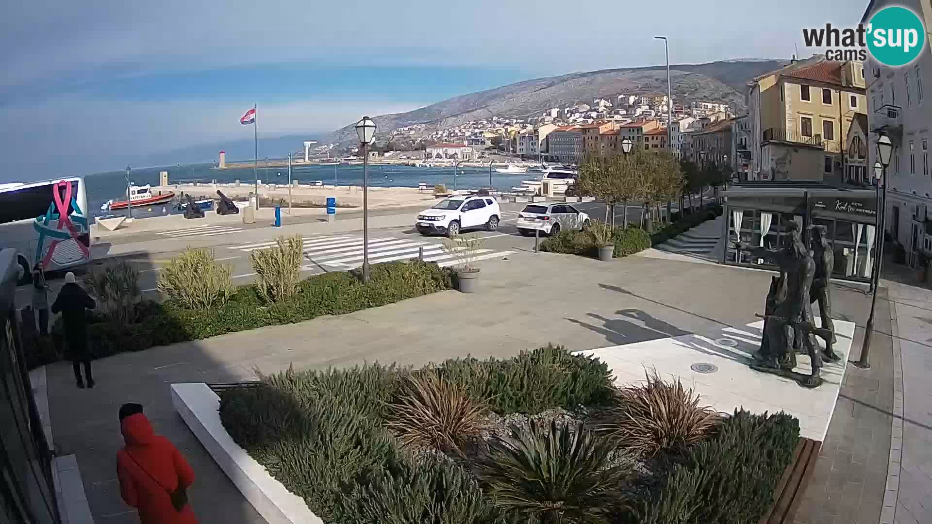 Live webcam Senj riva – seafront – Croatia