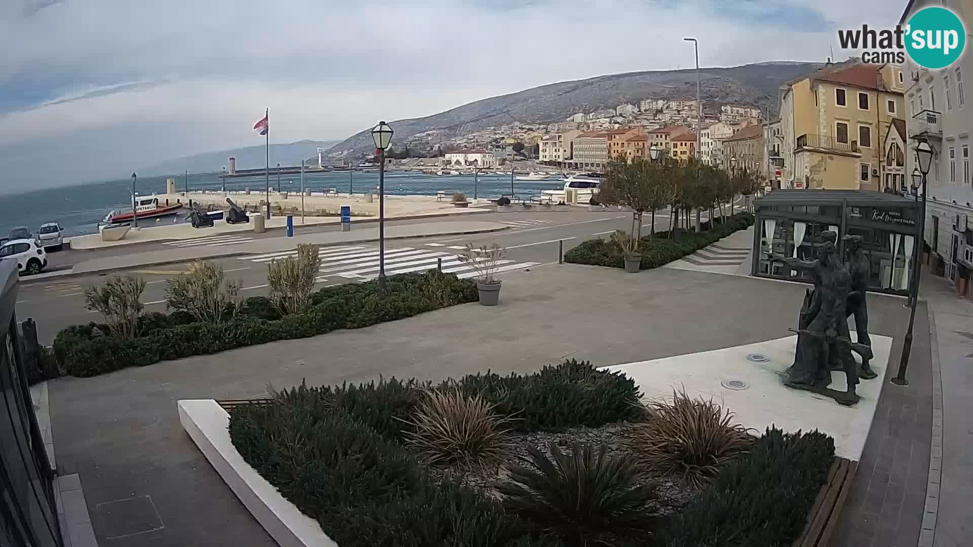 Live-Webcam Senj Riva – direkt am Meer – Kroatien