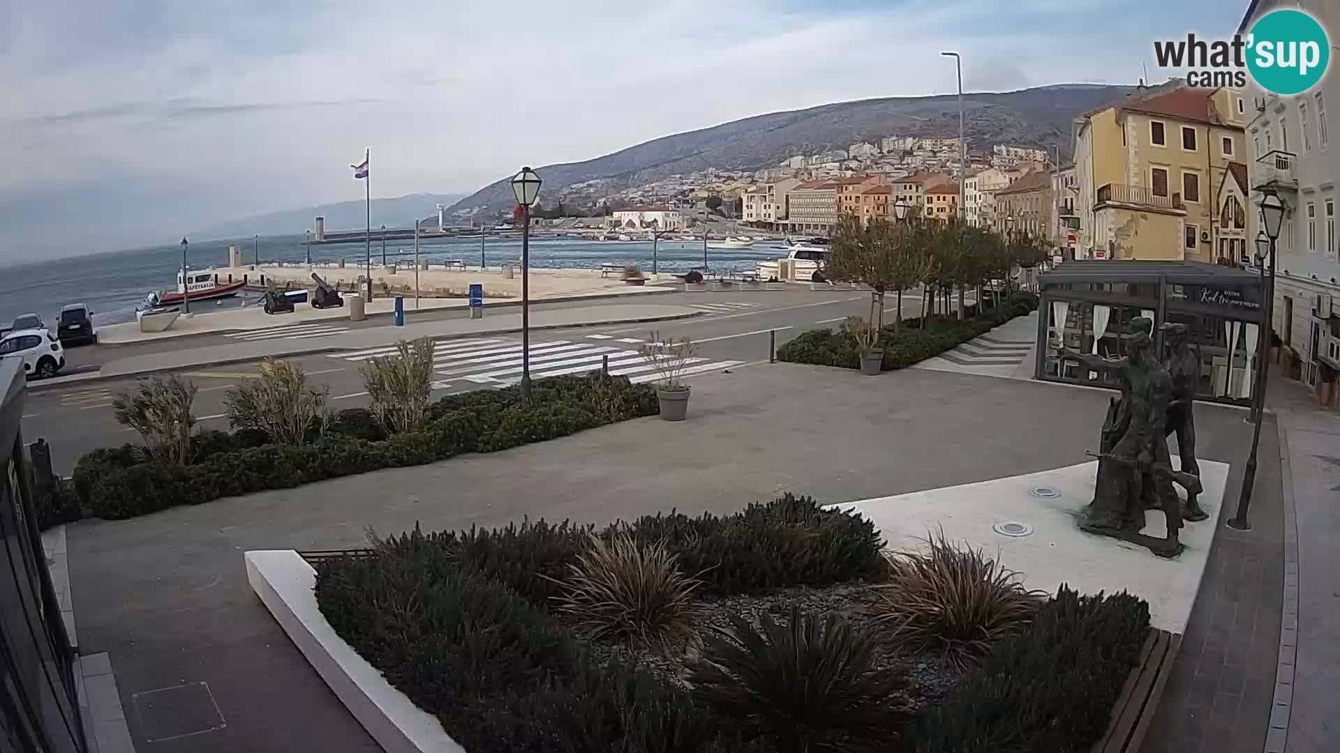 Live webcam Senj riva – seafront – Croatia