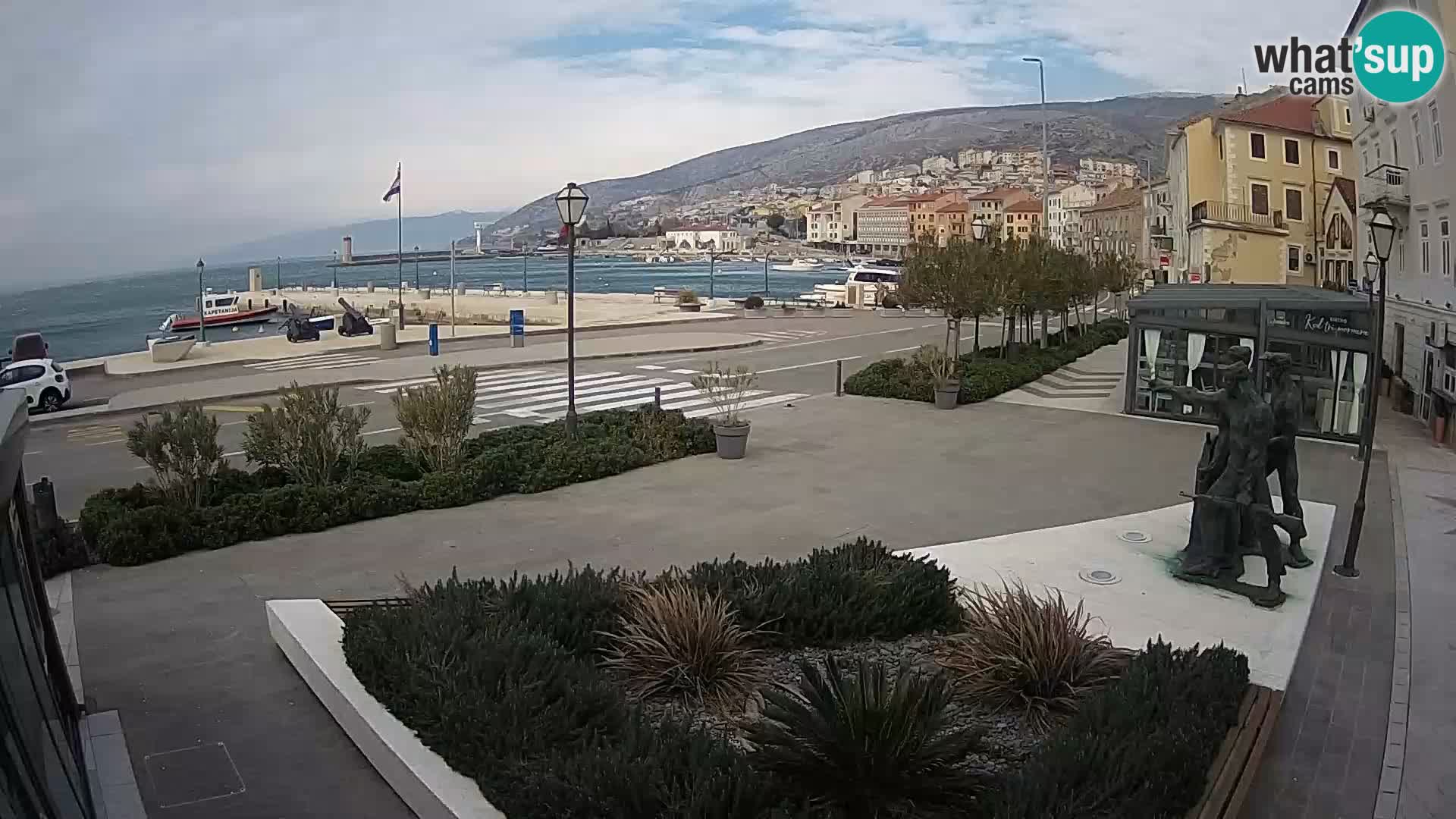 Live webcam Senj riva – seafront – Croatia