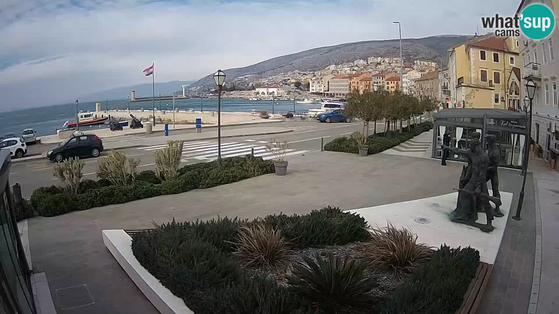 Live webcam Senj riva – fronte mare