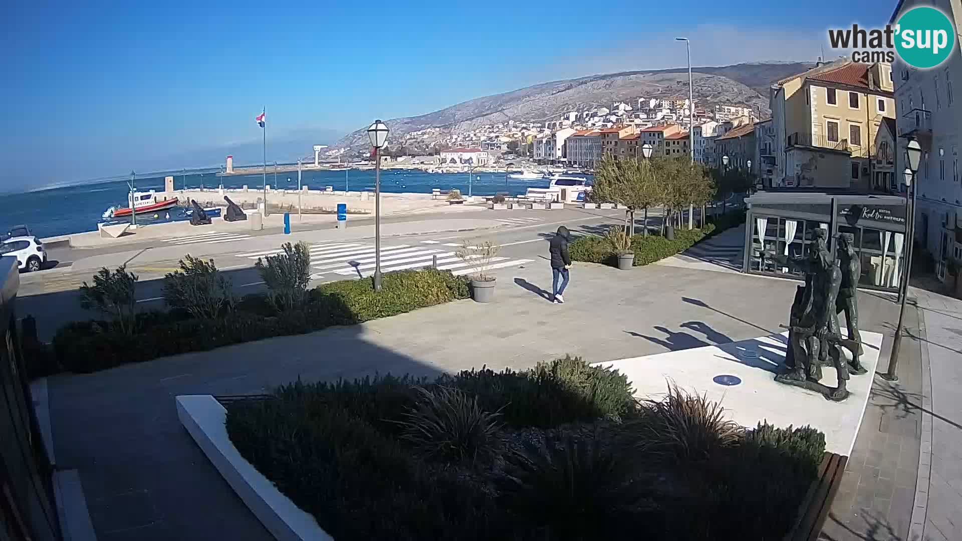 Live webcam Senj riva – seafront – Croatia