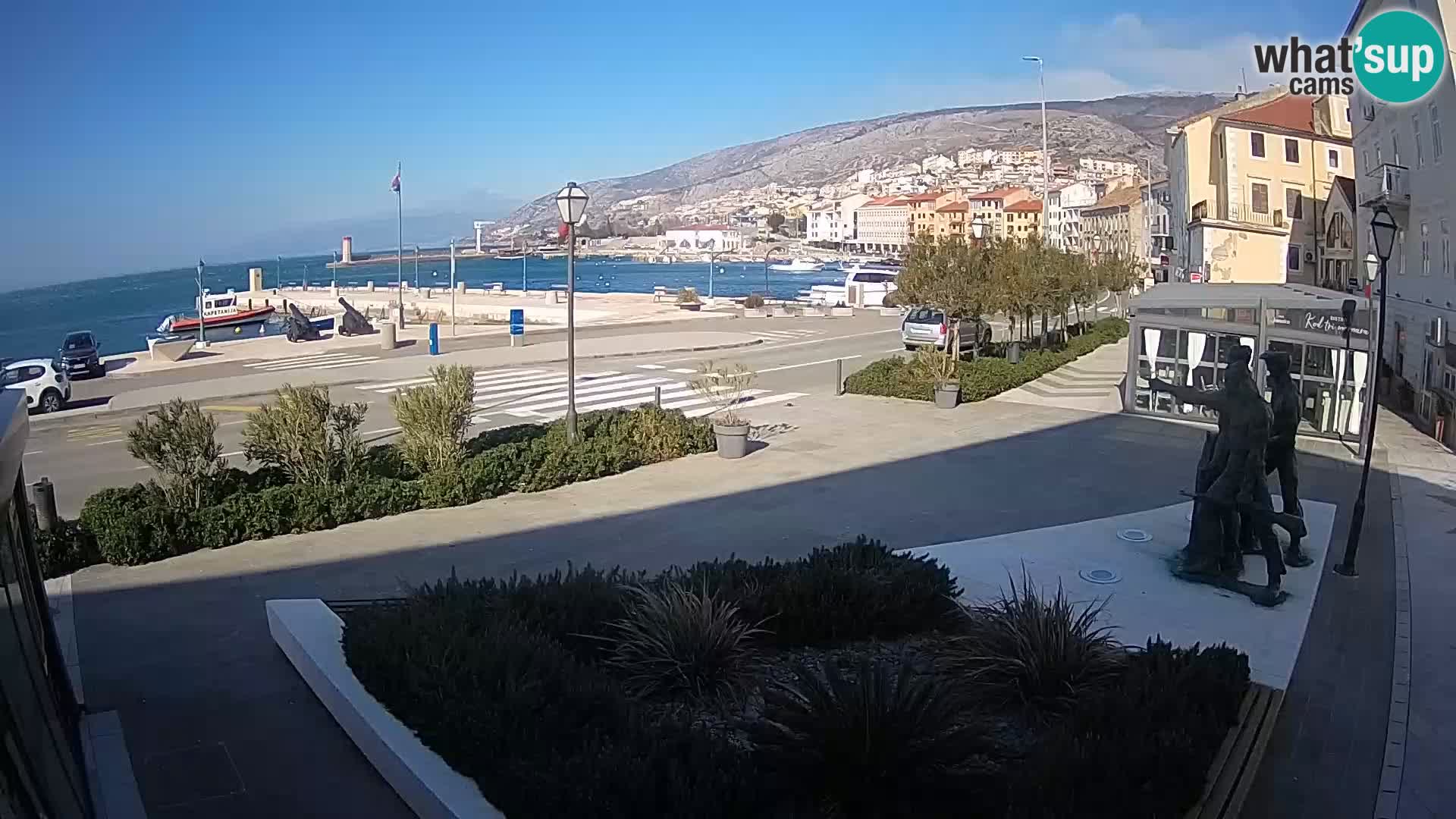 Live webcam Senj riva – fronte mare