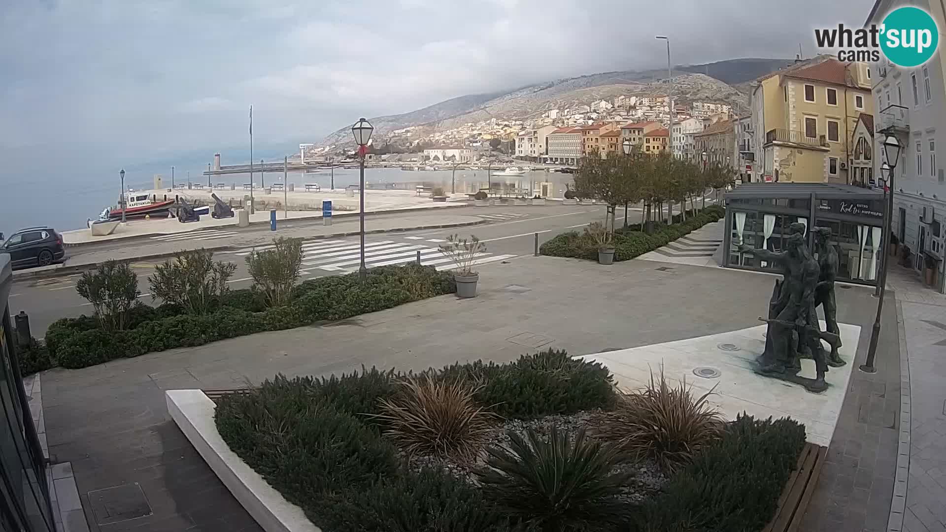 Live-Webcam Senj Riva – direkt am Meer – Kroatien