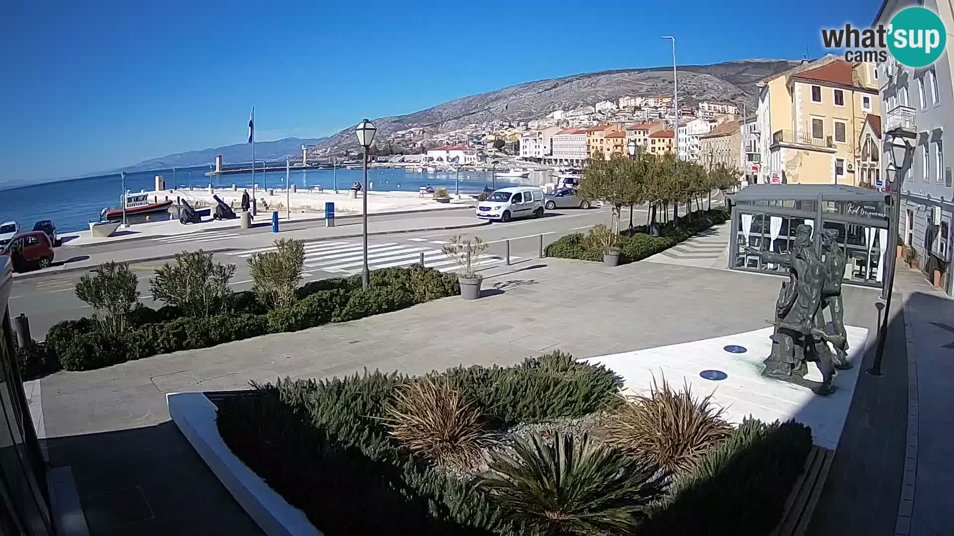 Live webcam Senj riva – seafront – Croatia