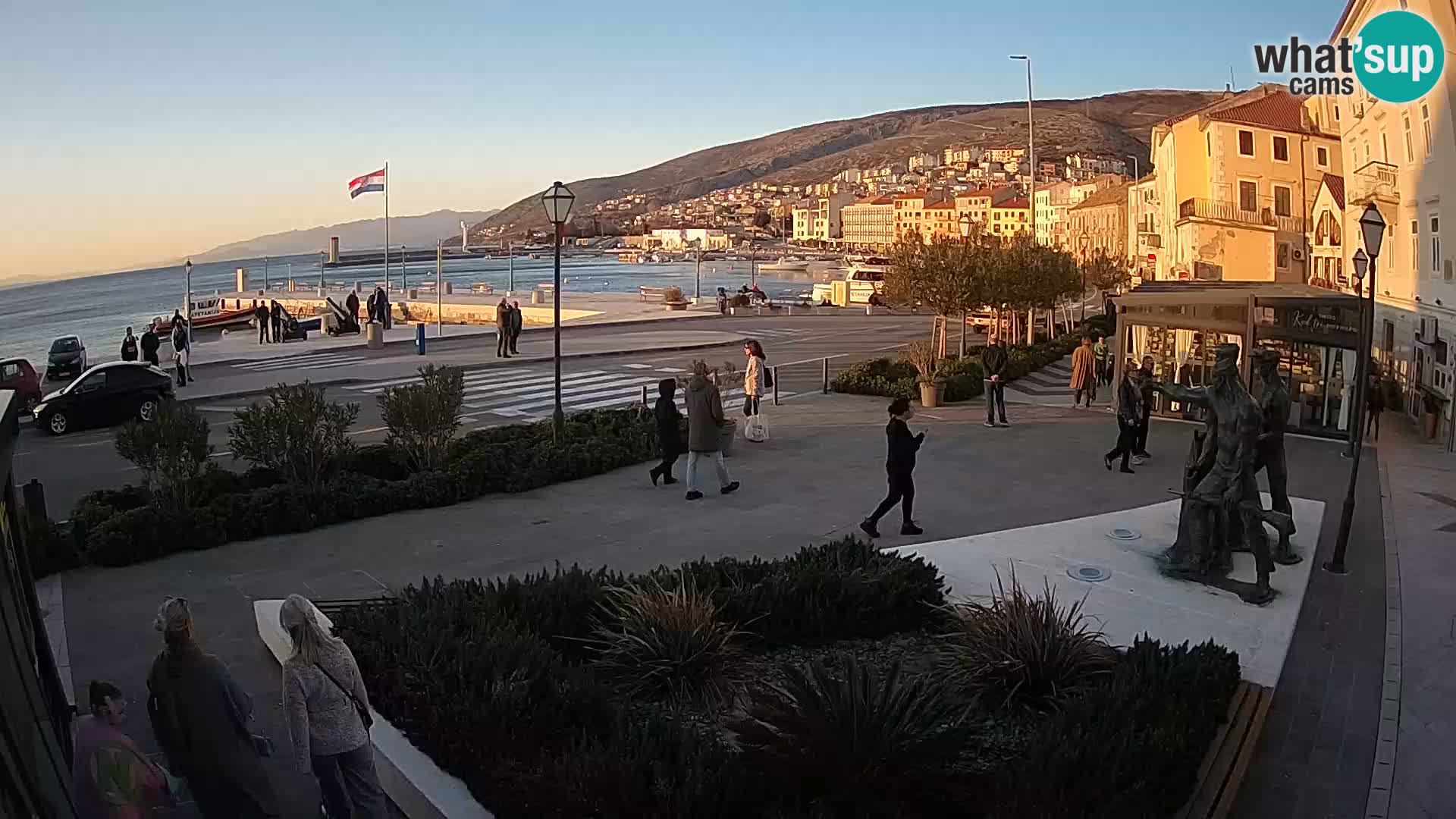 Live-Webcam Senj Riva – direkt am Meer – Kroatien