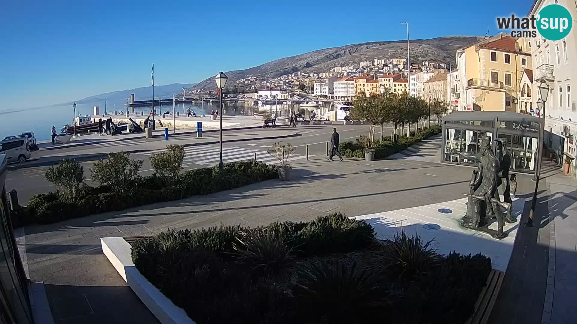 Live webcam Senj riva – seafront – Croatia