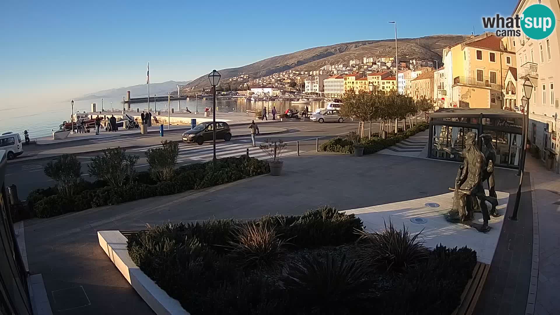 Live webcam Senj riva – seafront – Croatia