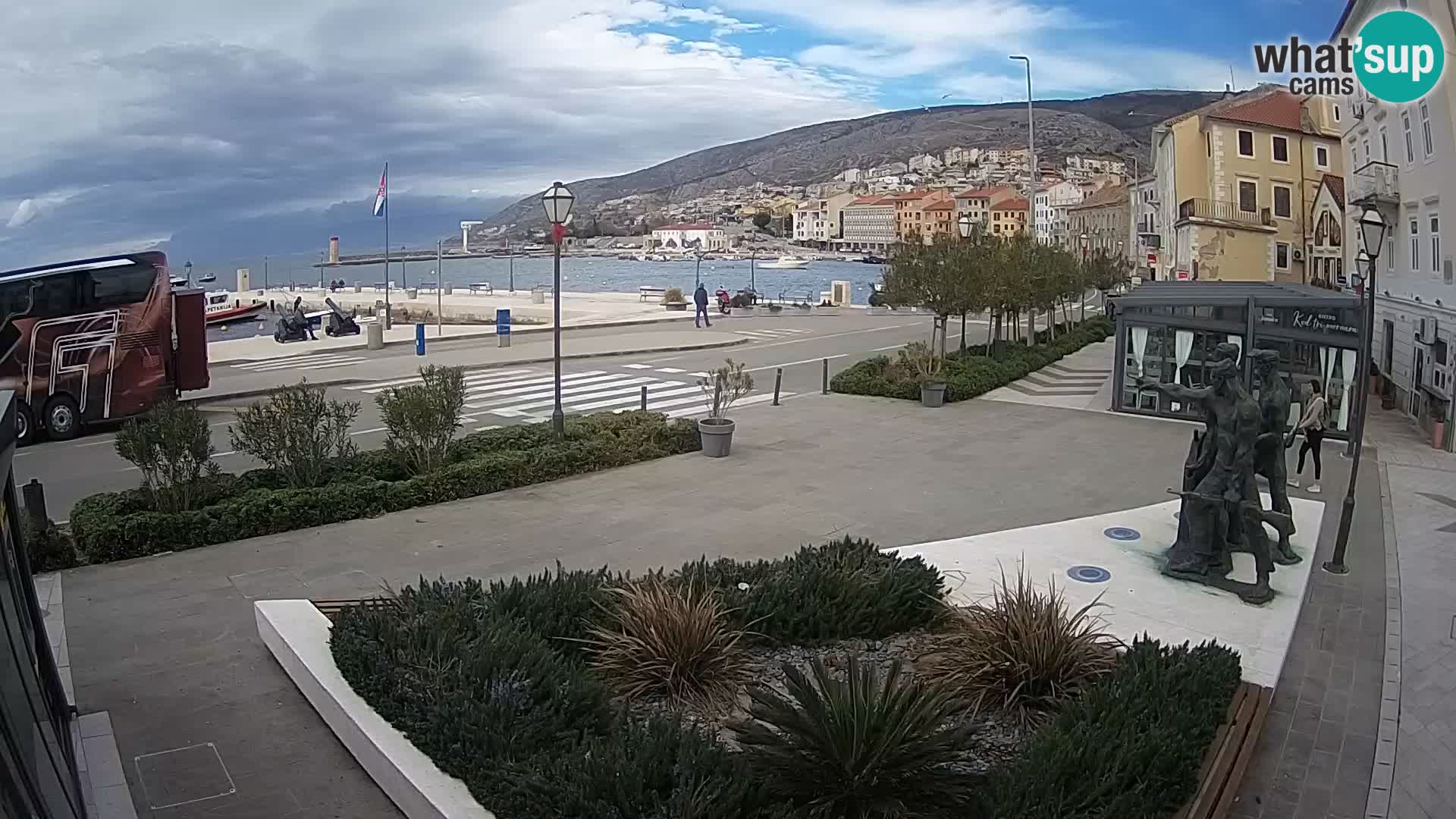 Live-Webcam Senj Riva – direkt am Meer – Kroatien