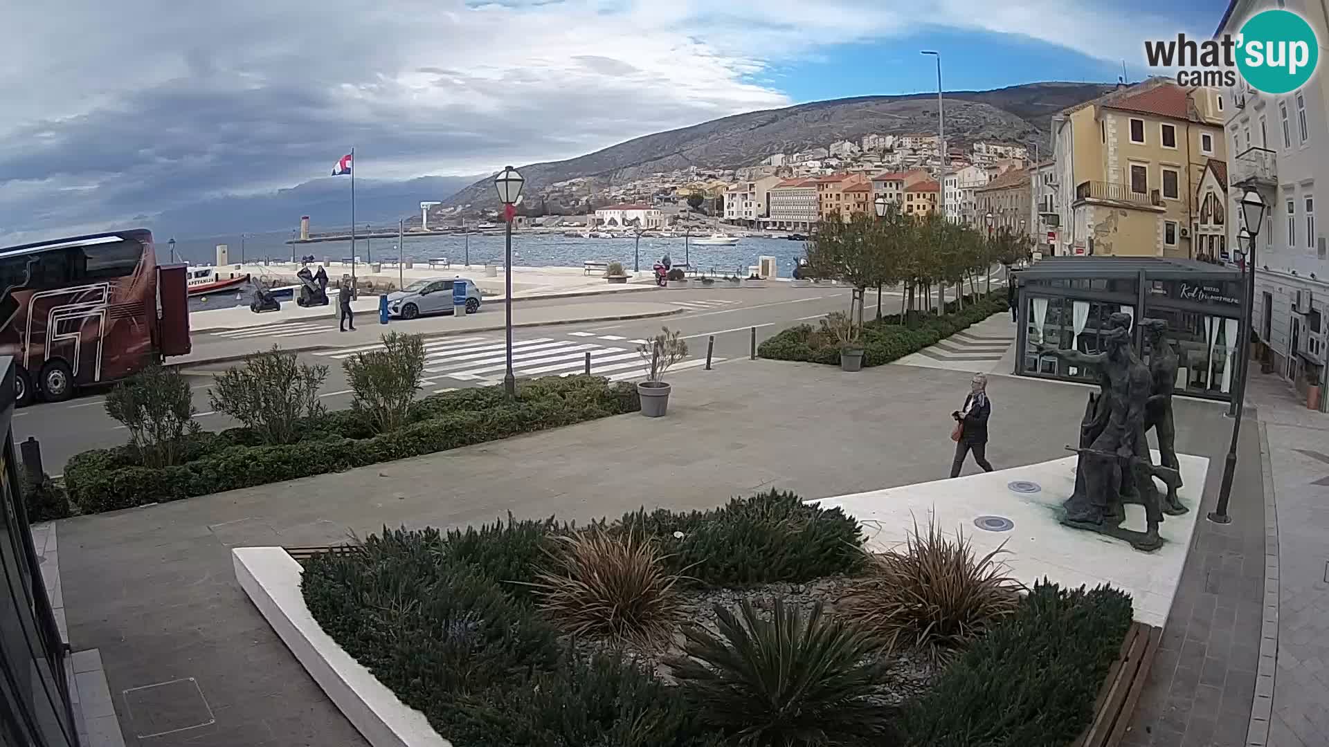 Live webcam Senj riva – seafront – Croatia