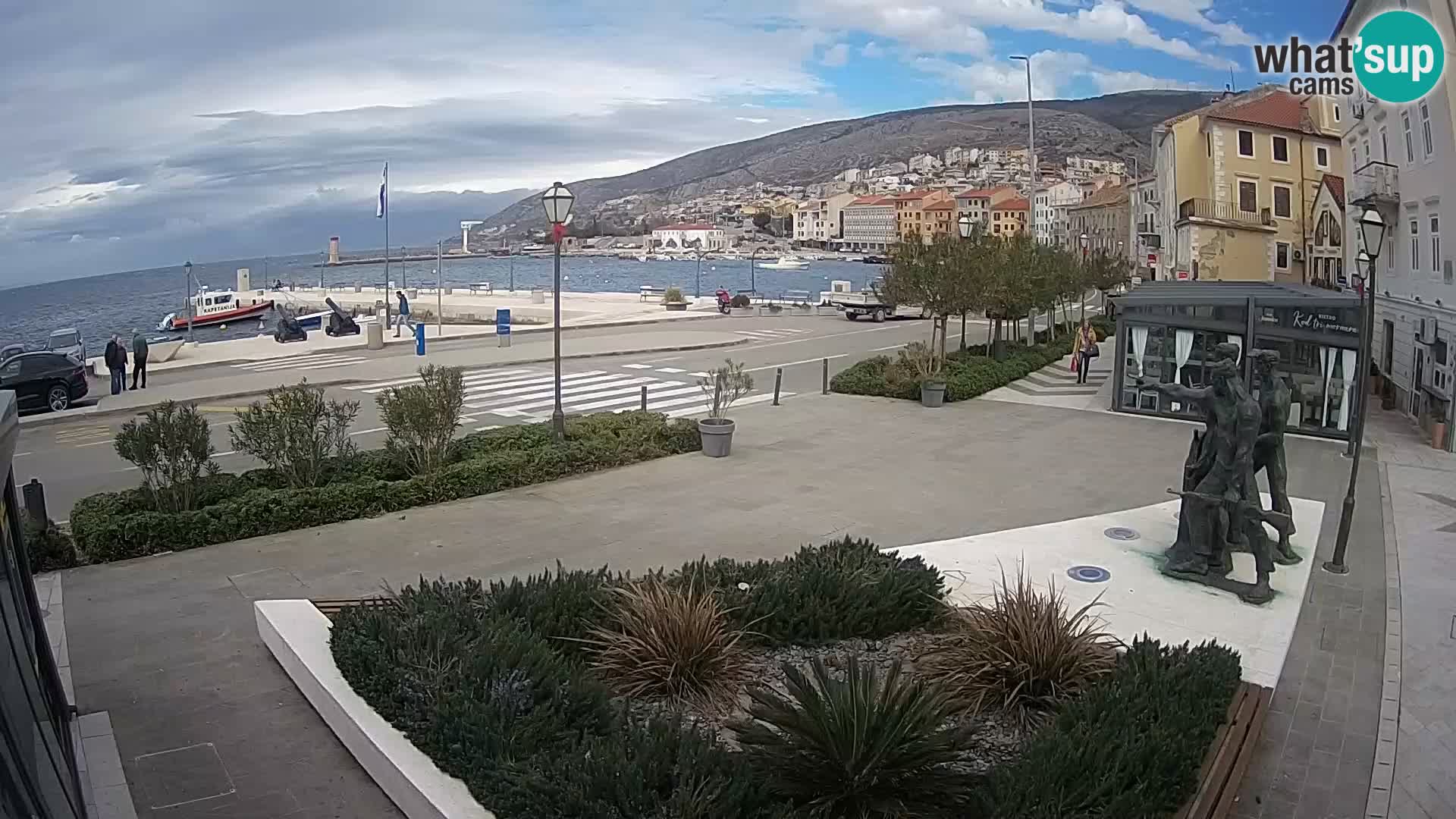 Live webcam Senj riva – seafront – Croatia