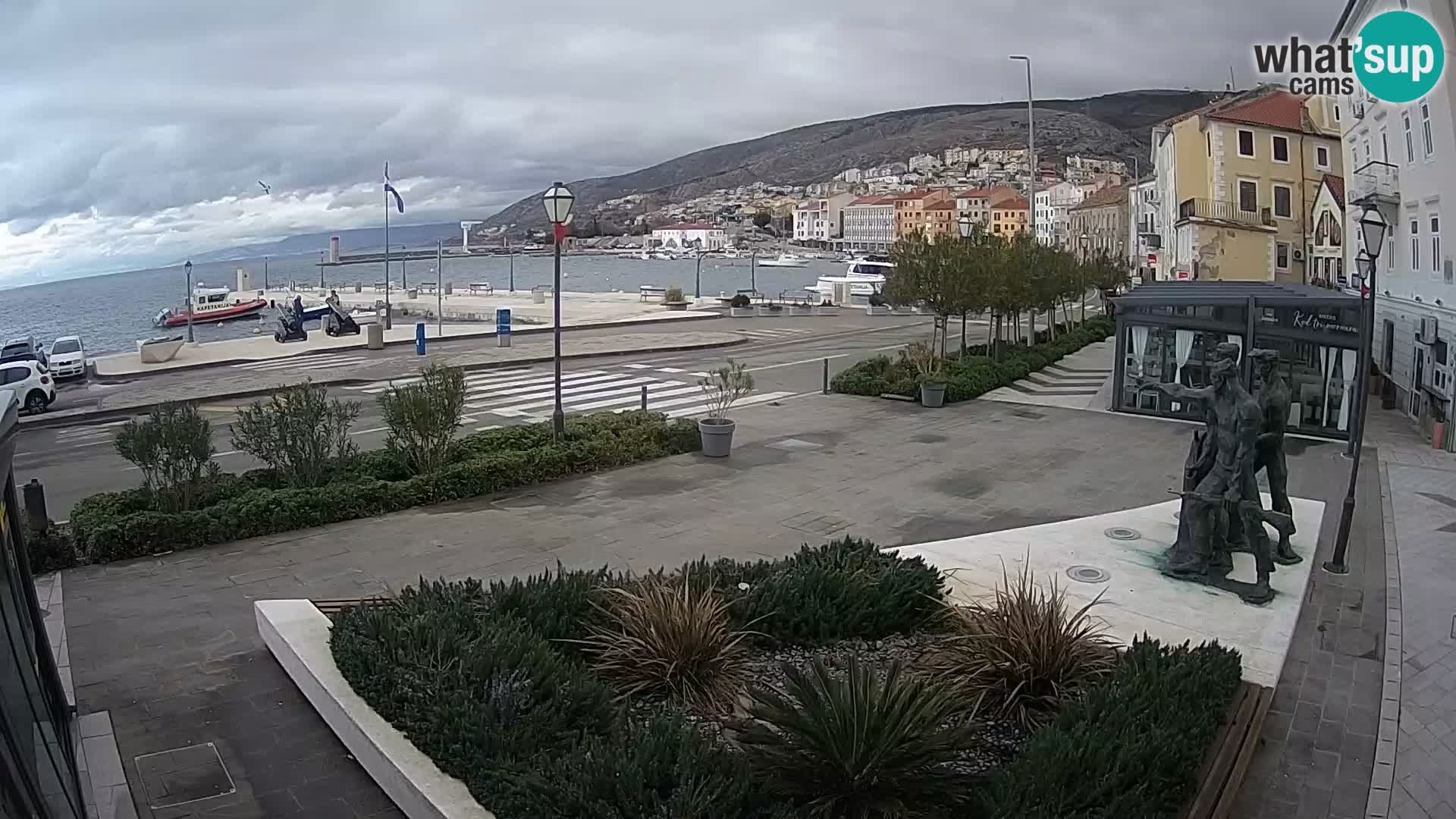 Live webcam Senj riva – fronte mare