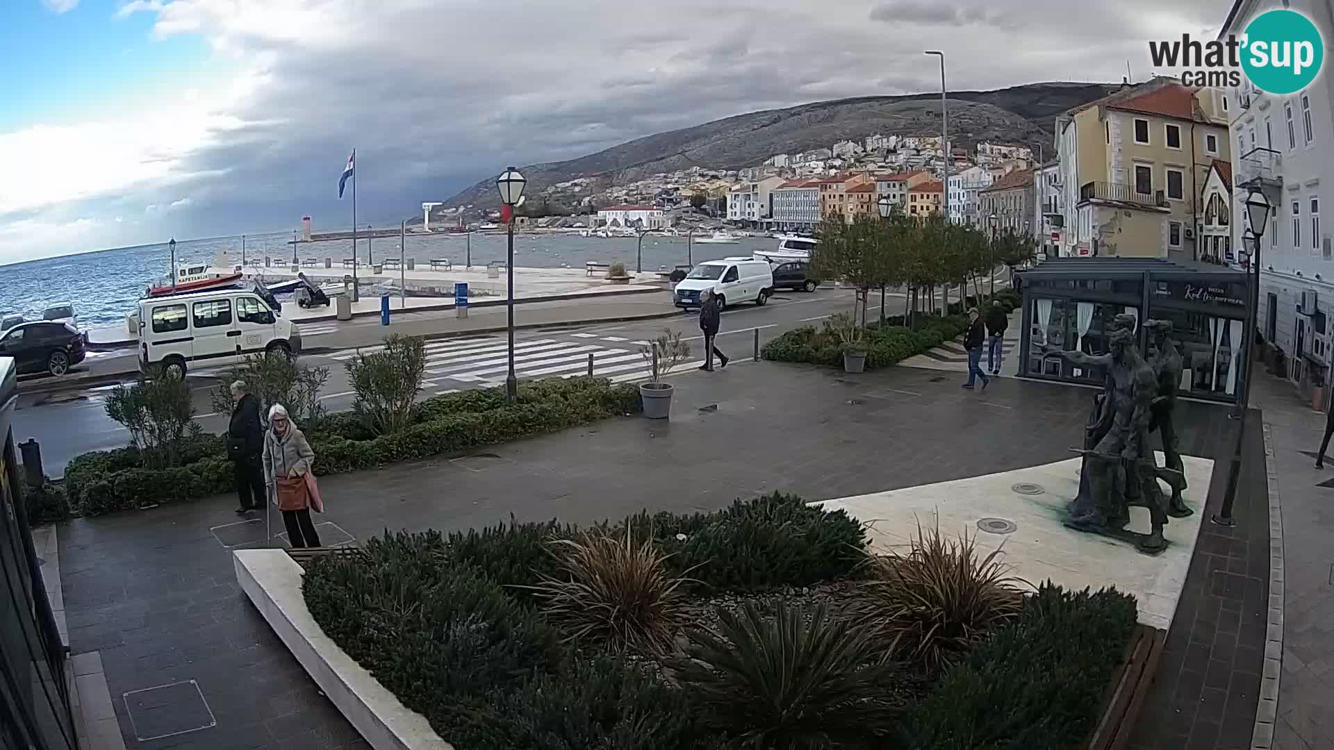 Live-Webcam Senj Riva – direkt am Meer – Kroatien