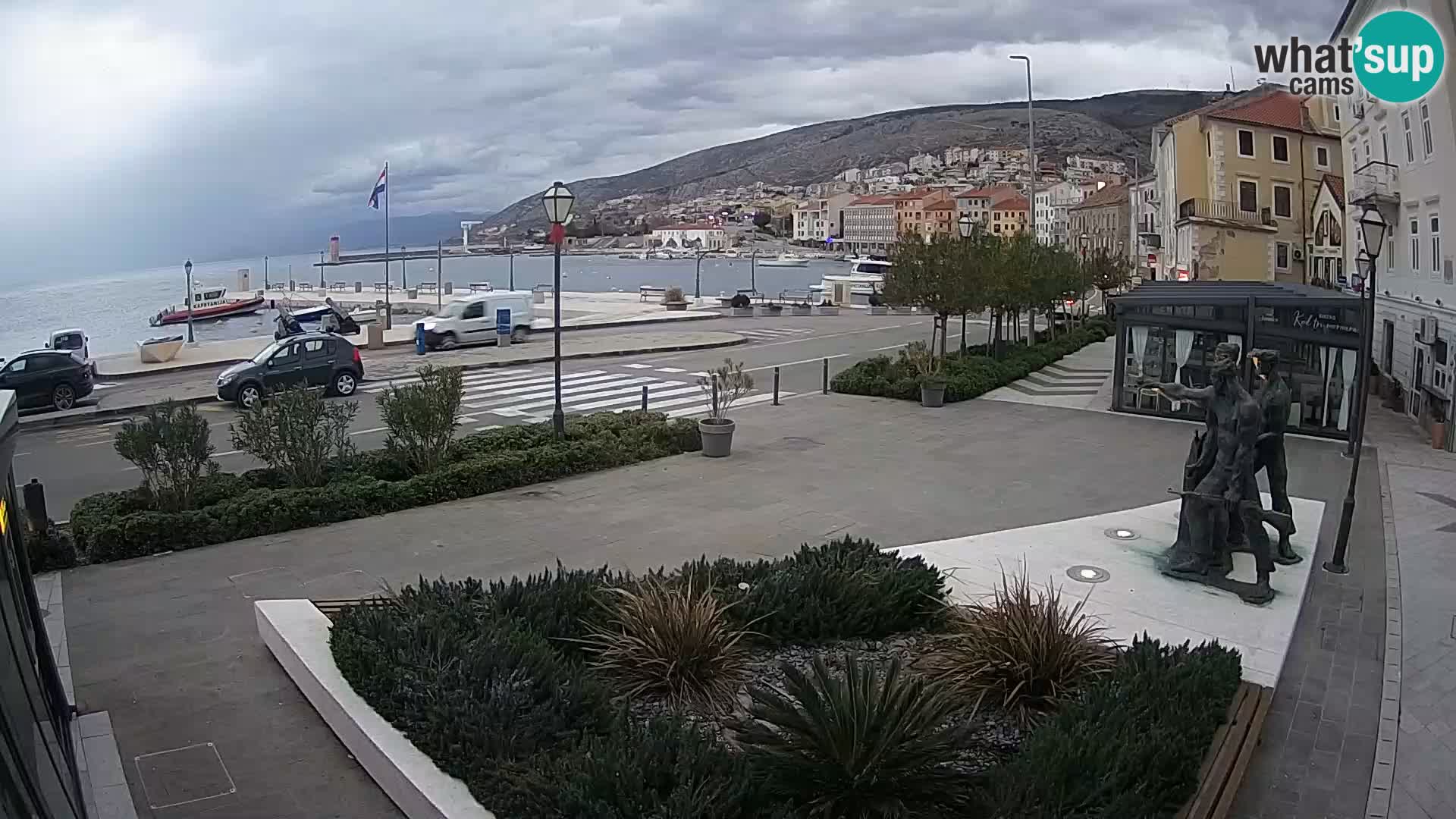 Live webcam Senj riva – fronte mare