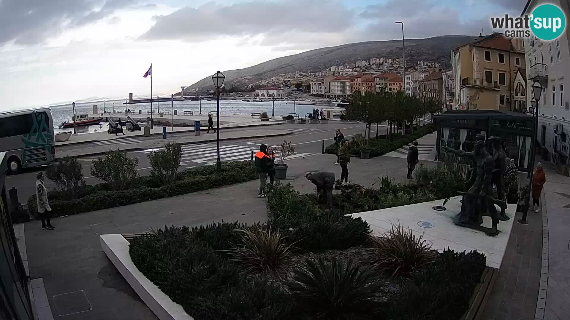 Live webcam Senj riva – seafront – Croatia