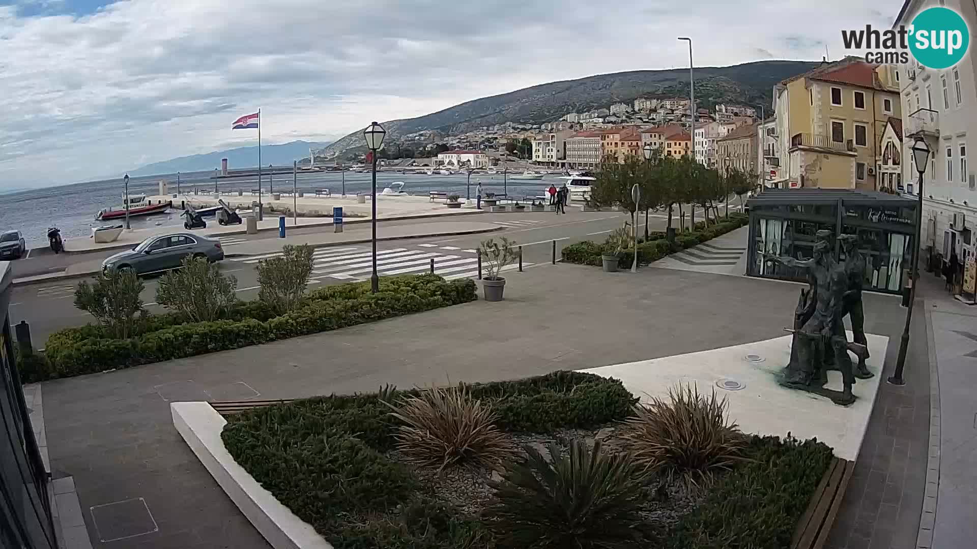 Live webcam Senj riva – fronte mare