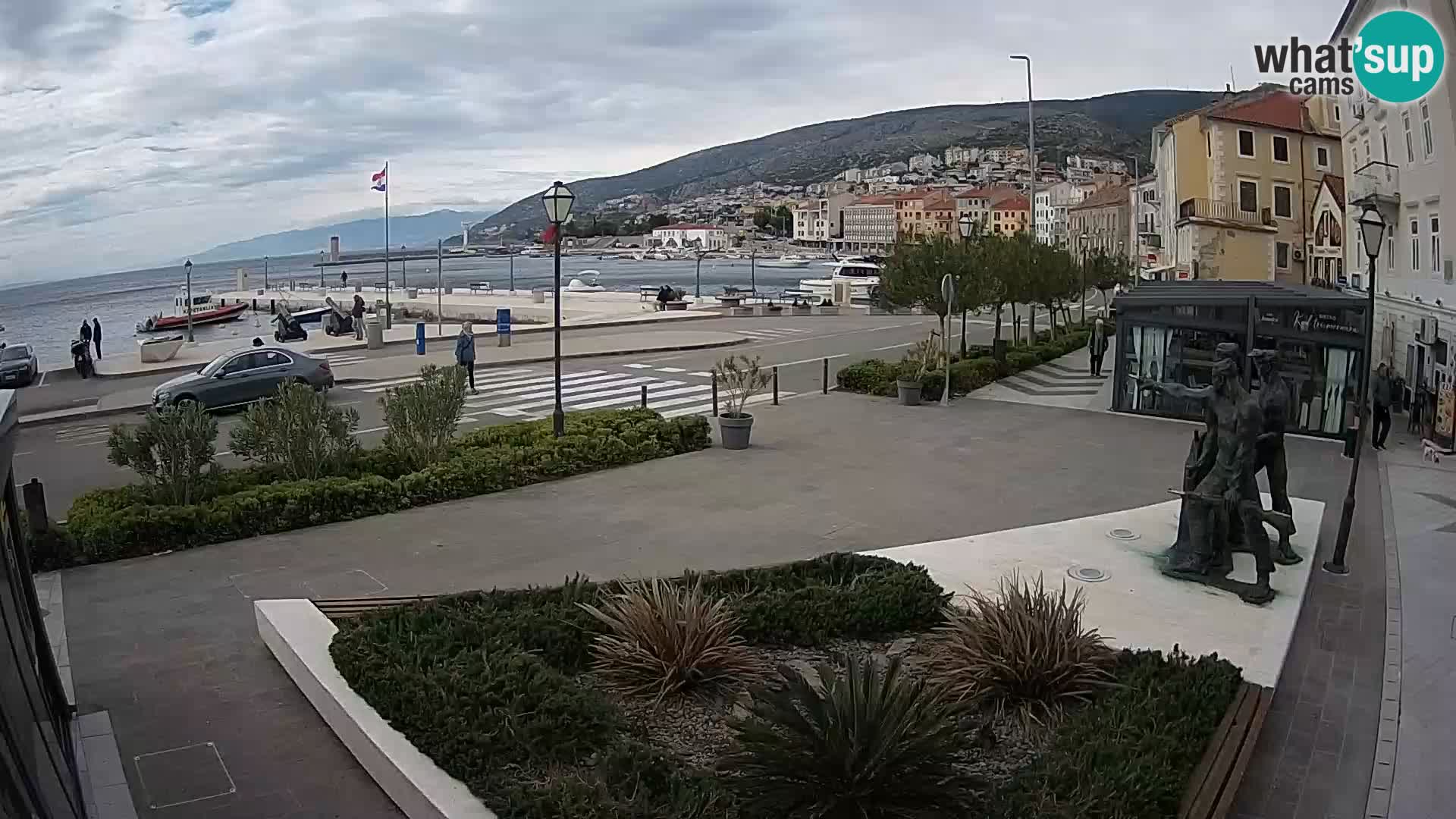 Live webcam Senj riva – seafront – Croatia