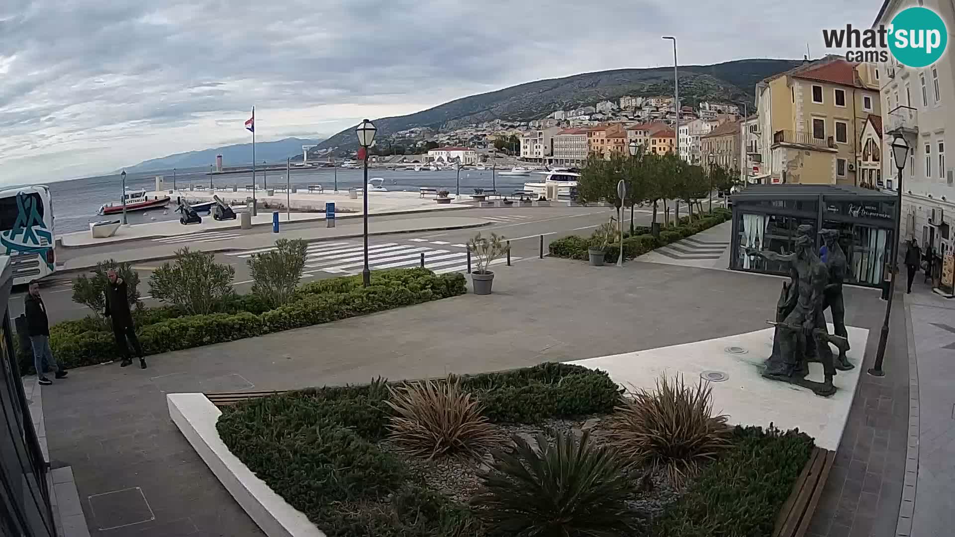 Live-Webcam Senj Riva – direkt am Meer – Kroatien