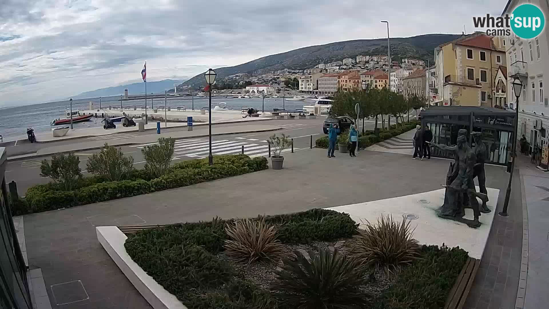 Live-Webcam Senj Riva – direkt am Meer – Kroatien