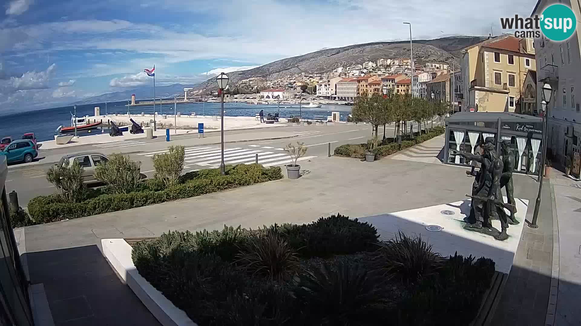 Live webcam Senj riva – seafront – Croatia