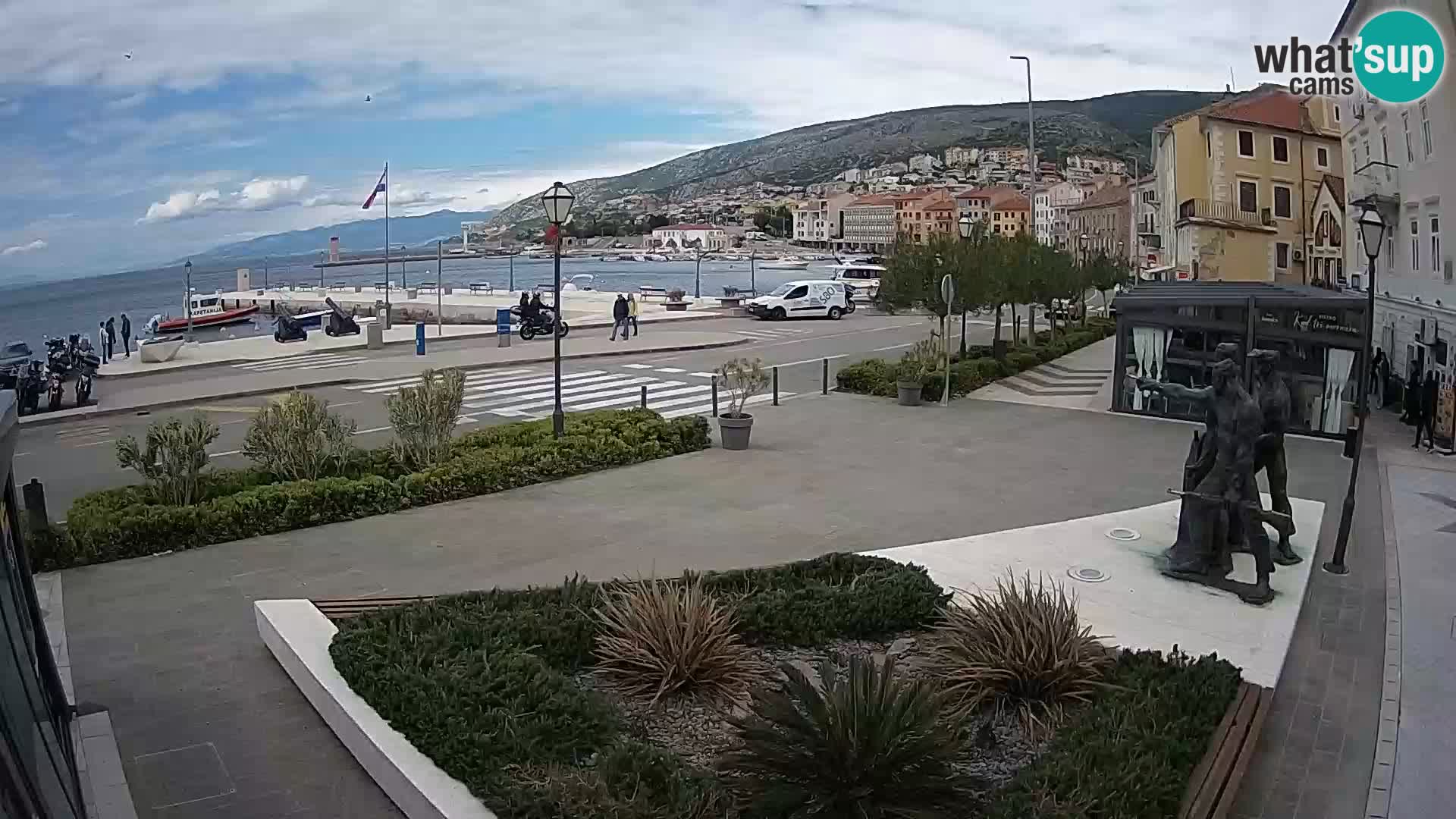 Live-Webcam Senj Riva – direkt am Meer – Kroatien