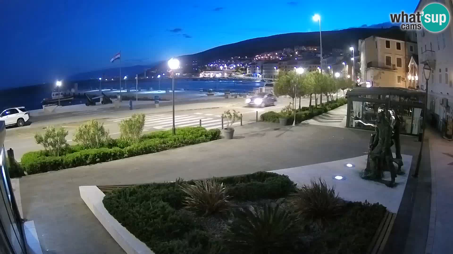 Live-Webcam Senj Riva – direkt am Meer – Kroatien