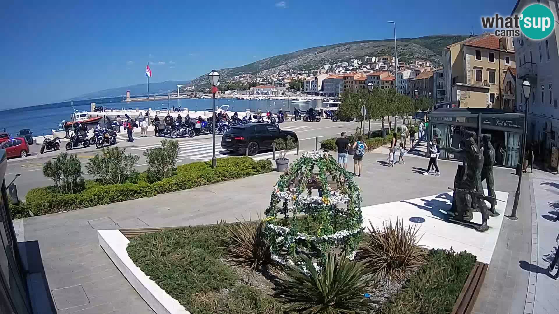 Live-Webcam Senj Riva – direkt am Meer – Kroatien