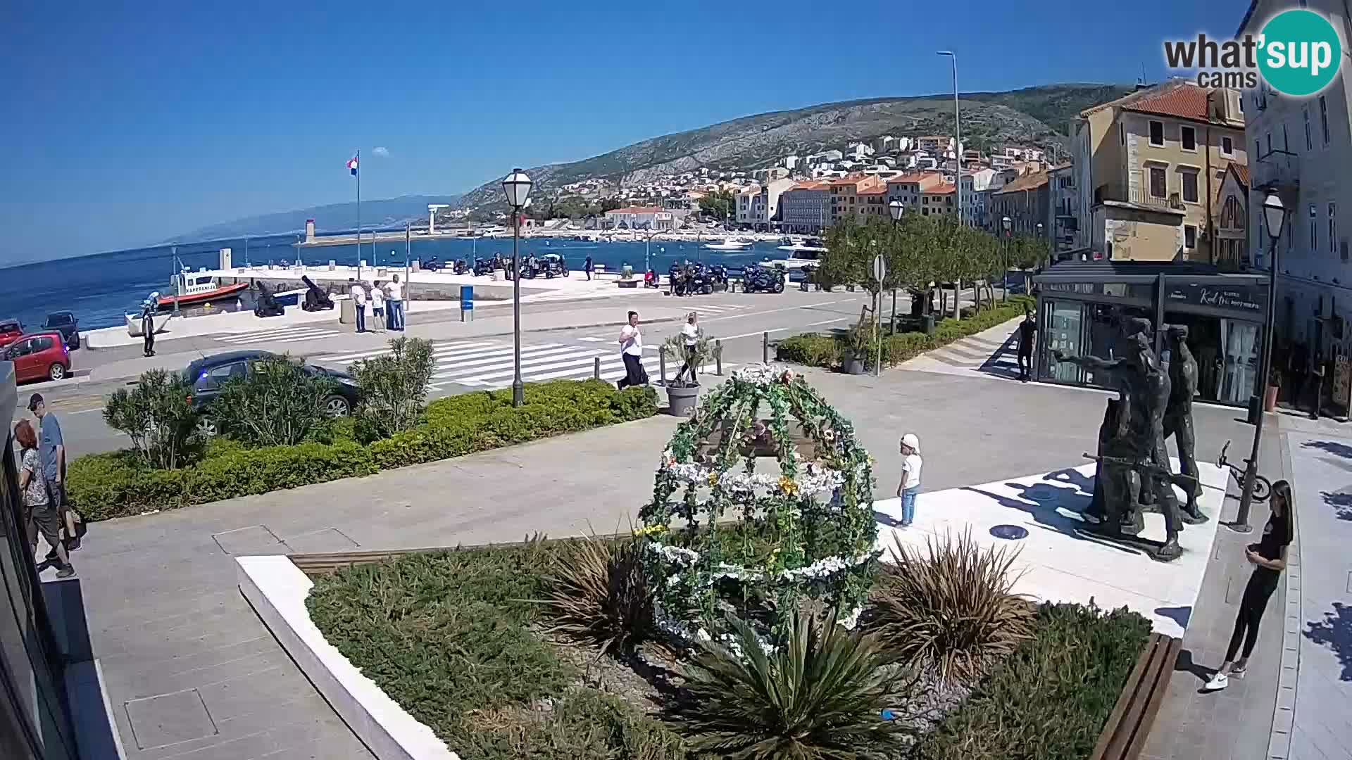 Live webcam Senj riva – seafront – Croatia