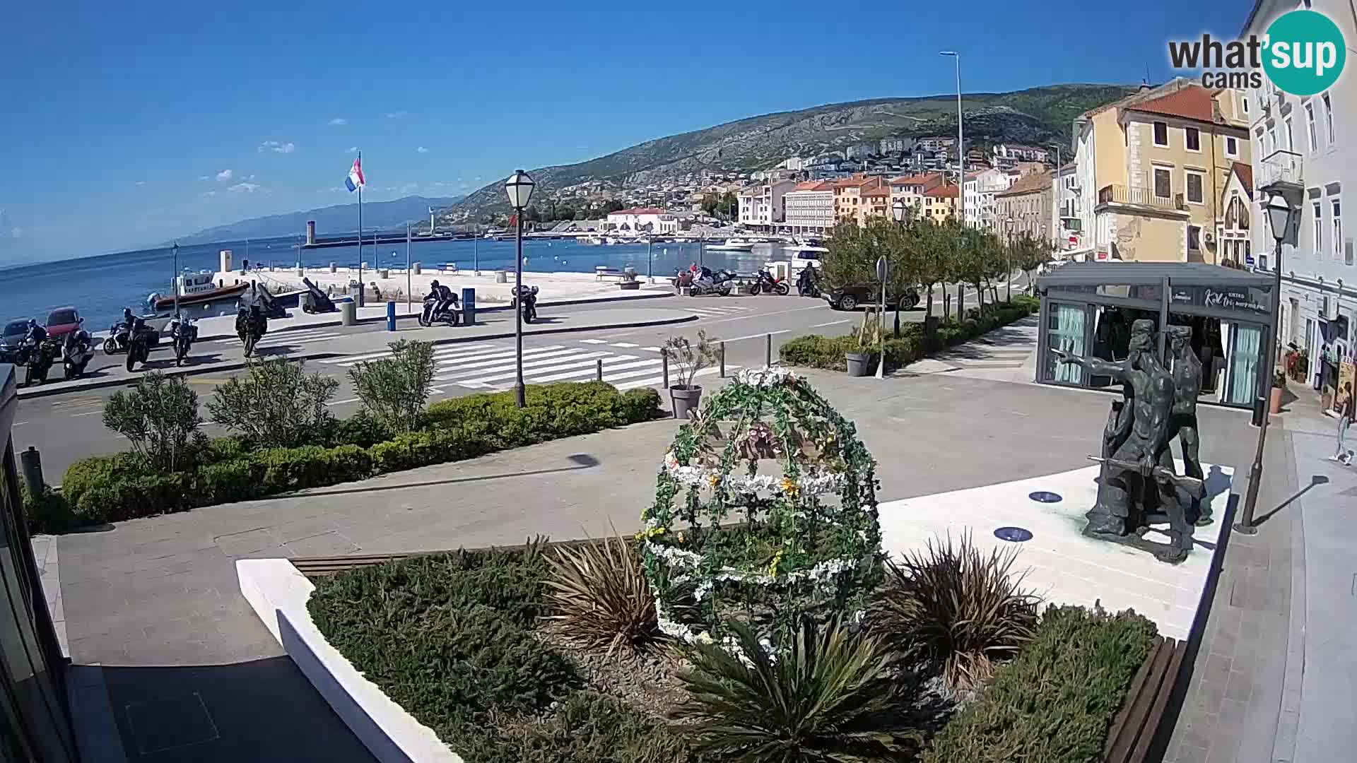 Live-Webcam Senj Riva – direkt am Meer – Kroatien