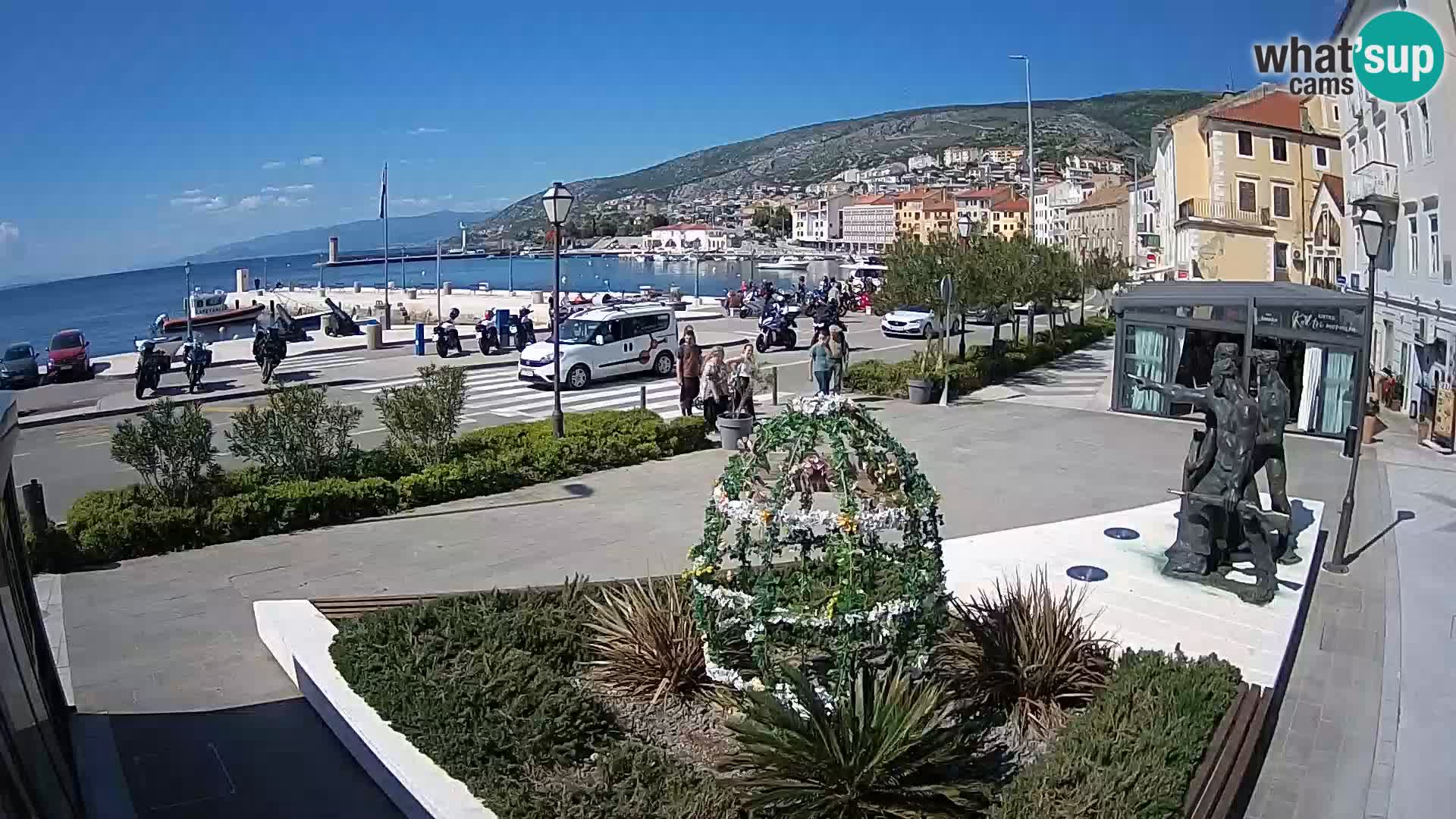 Spletna kamera v živo Senj riva – Hrvaška