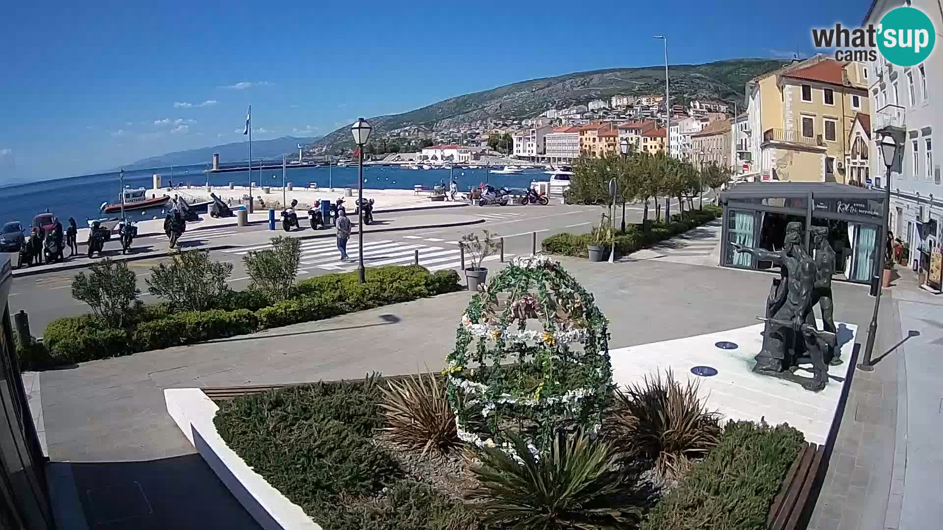 Live-Webcam Senj Riva – direkt am Meer – Kroatien