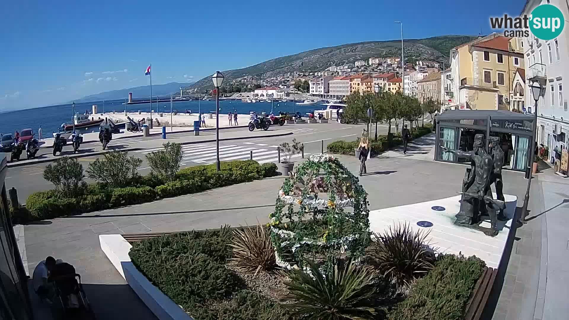 Live-Webcam Senj Riva – direkt am Meer – Kroatien