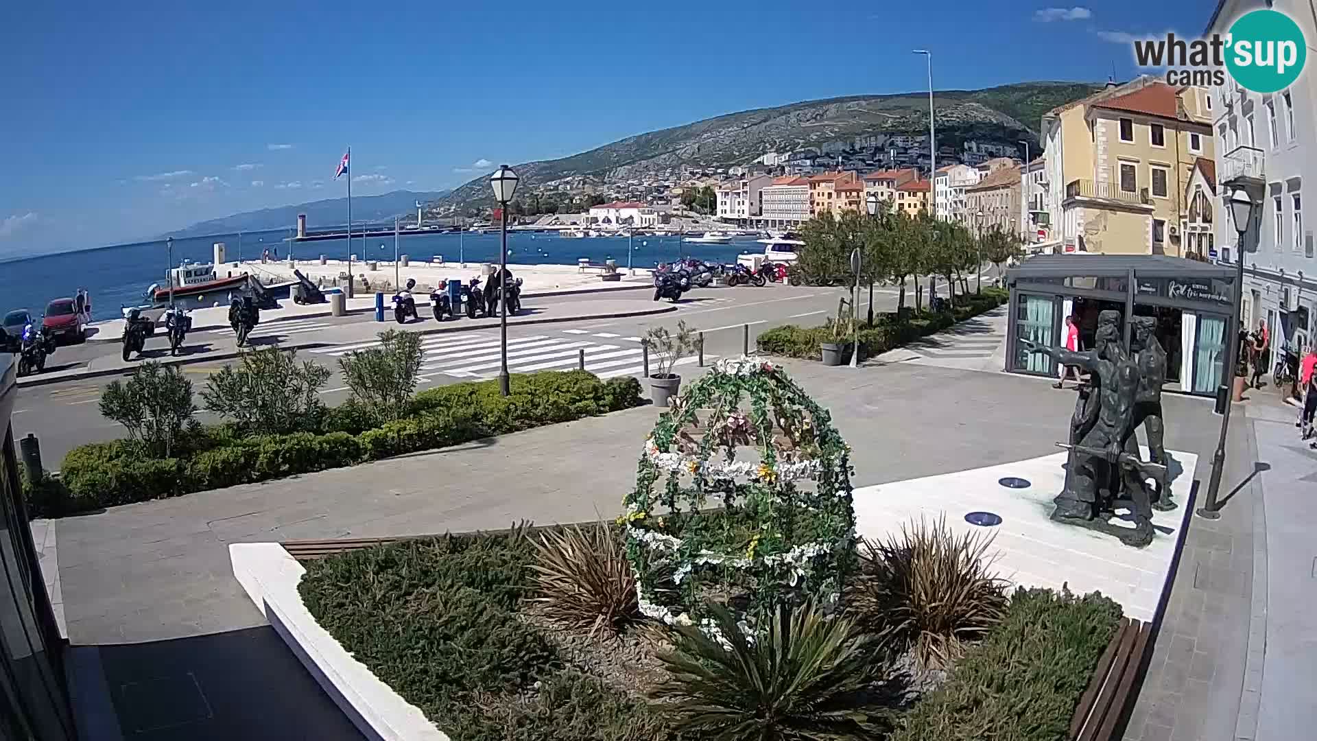 Live webcam Senj riva – seafront – Croatia