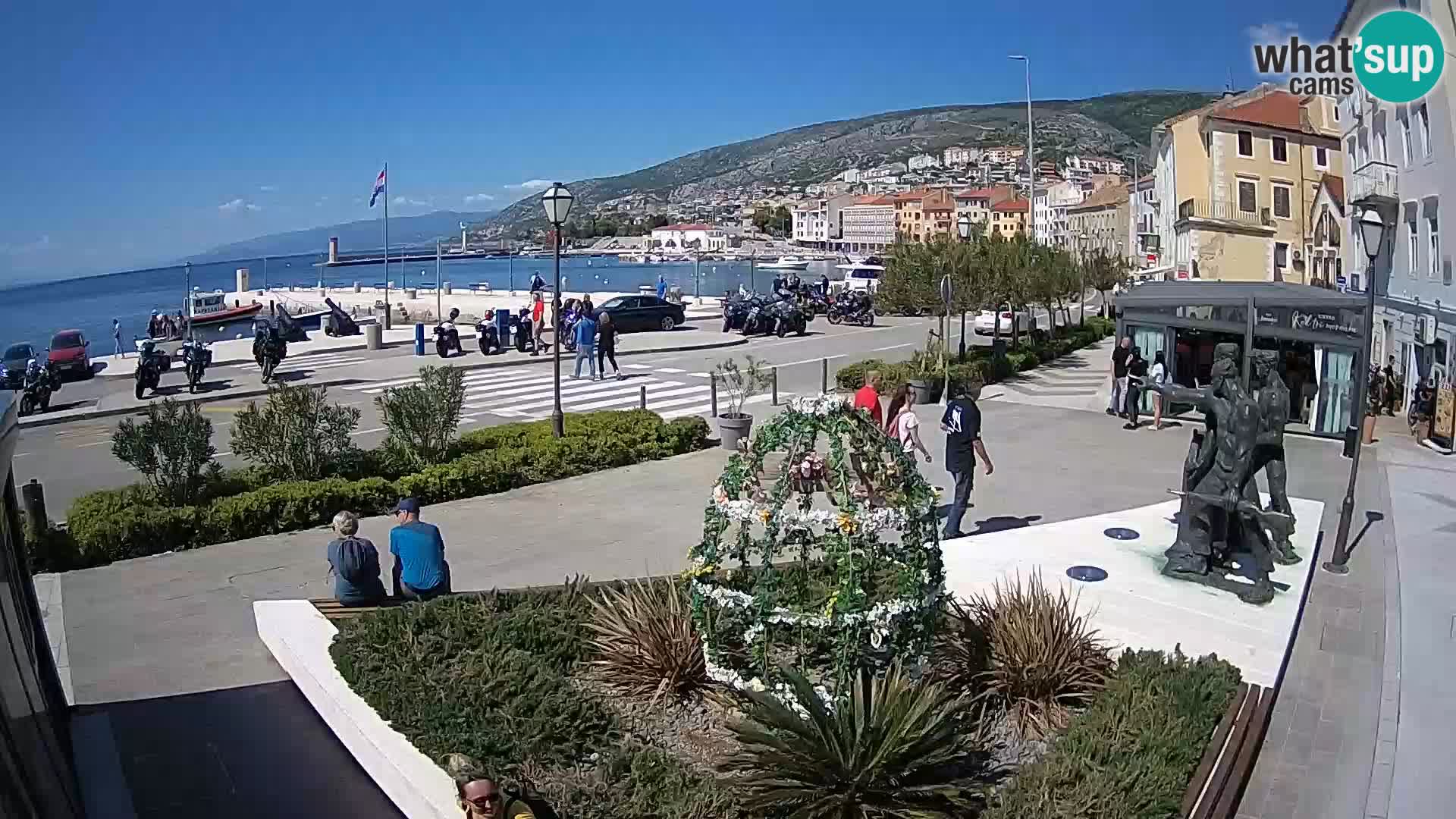 Live webcam Senj riva – seafront – Croatia