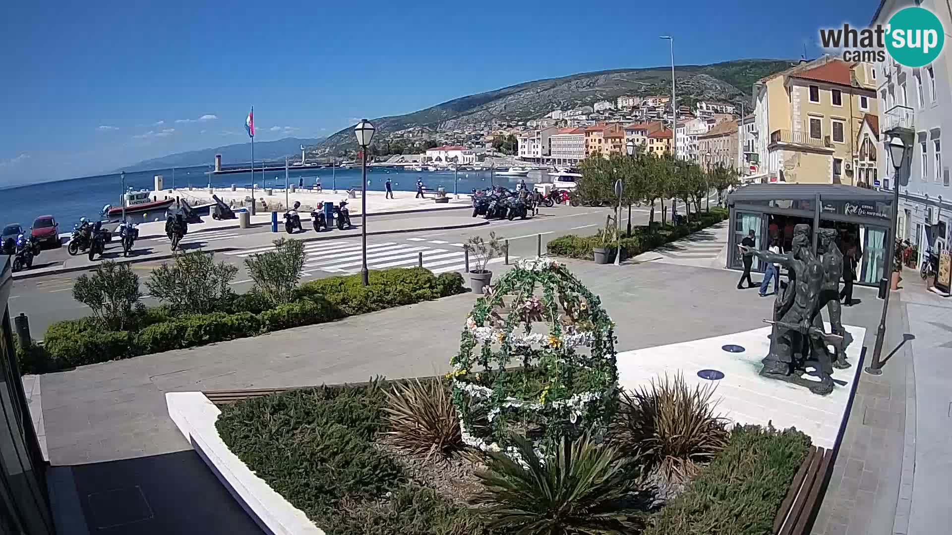 Live webcam Senj riva – seafront – Croatia