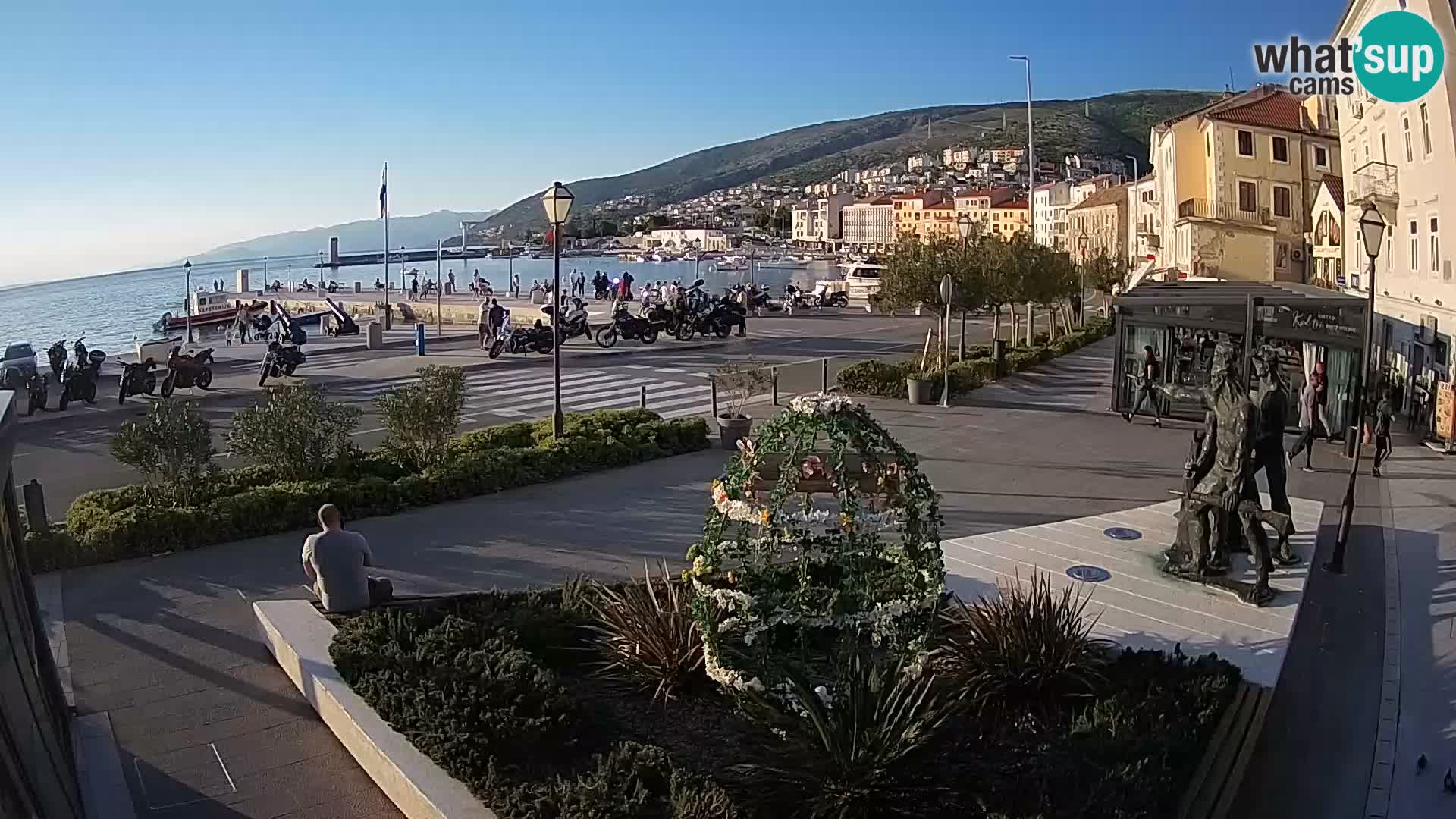 Live webcam Senj riva – seafront – Croatia