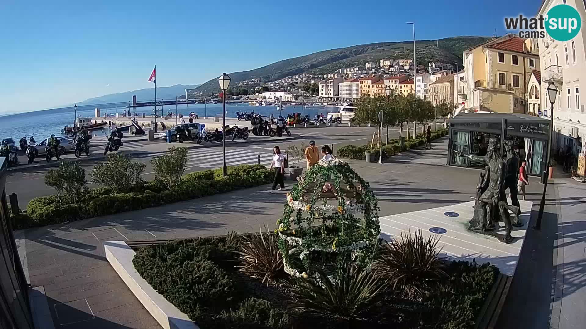 Live webcam Senj riva – seafront – Croatia