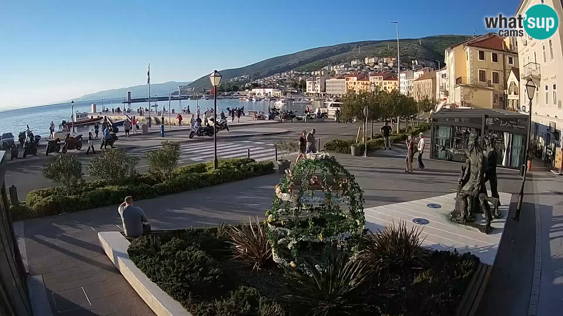 Live webcam Senj riva – fronte mare