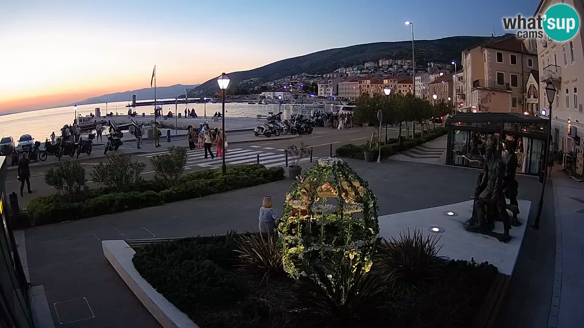 Live webcam Senj riva – fronte mare