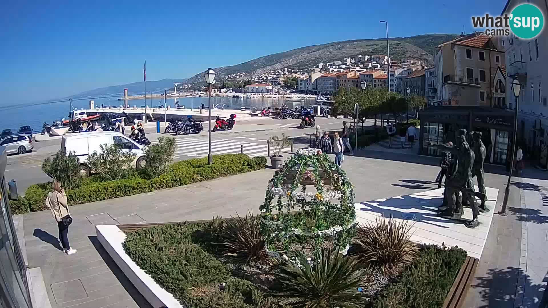 Live webcam Senj riva – fronte mare