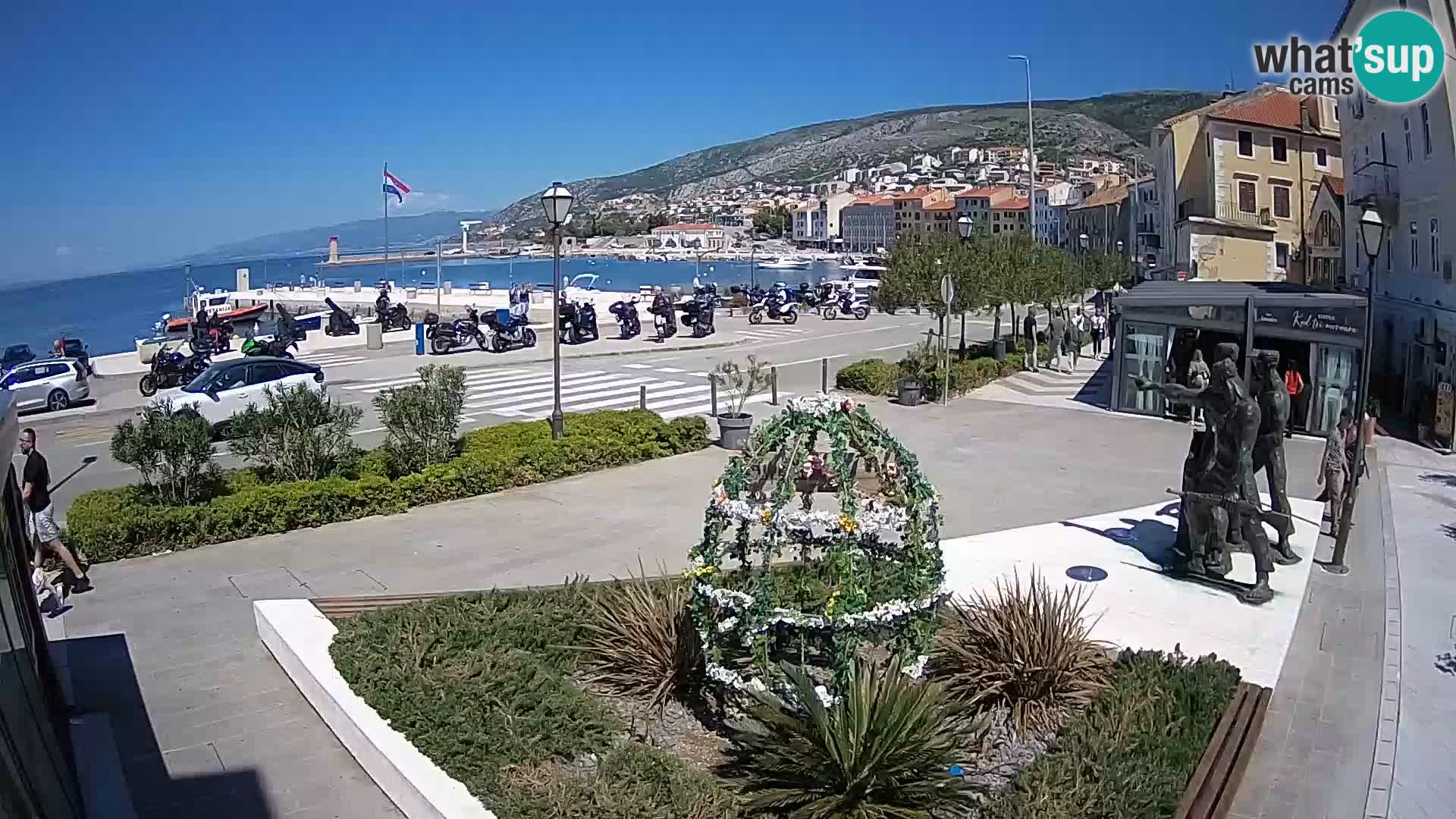 Live webcam Senj riva – fronte mare