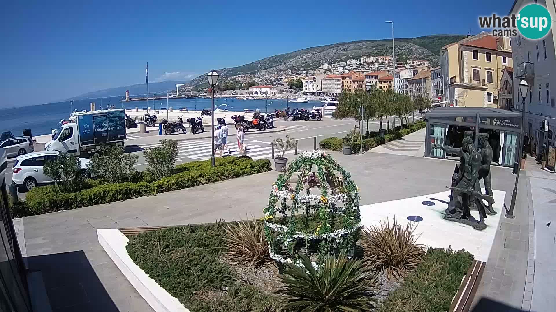 Live-Webcam Senj Riva – direkt am Meer – Kroatien