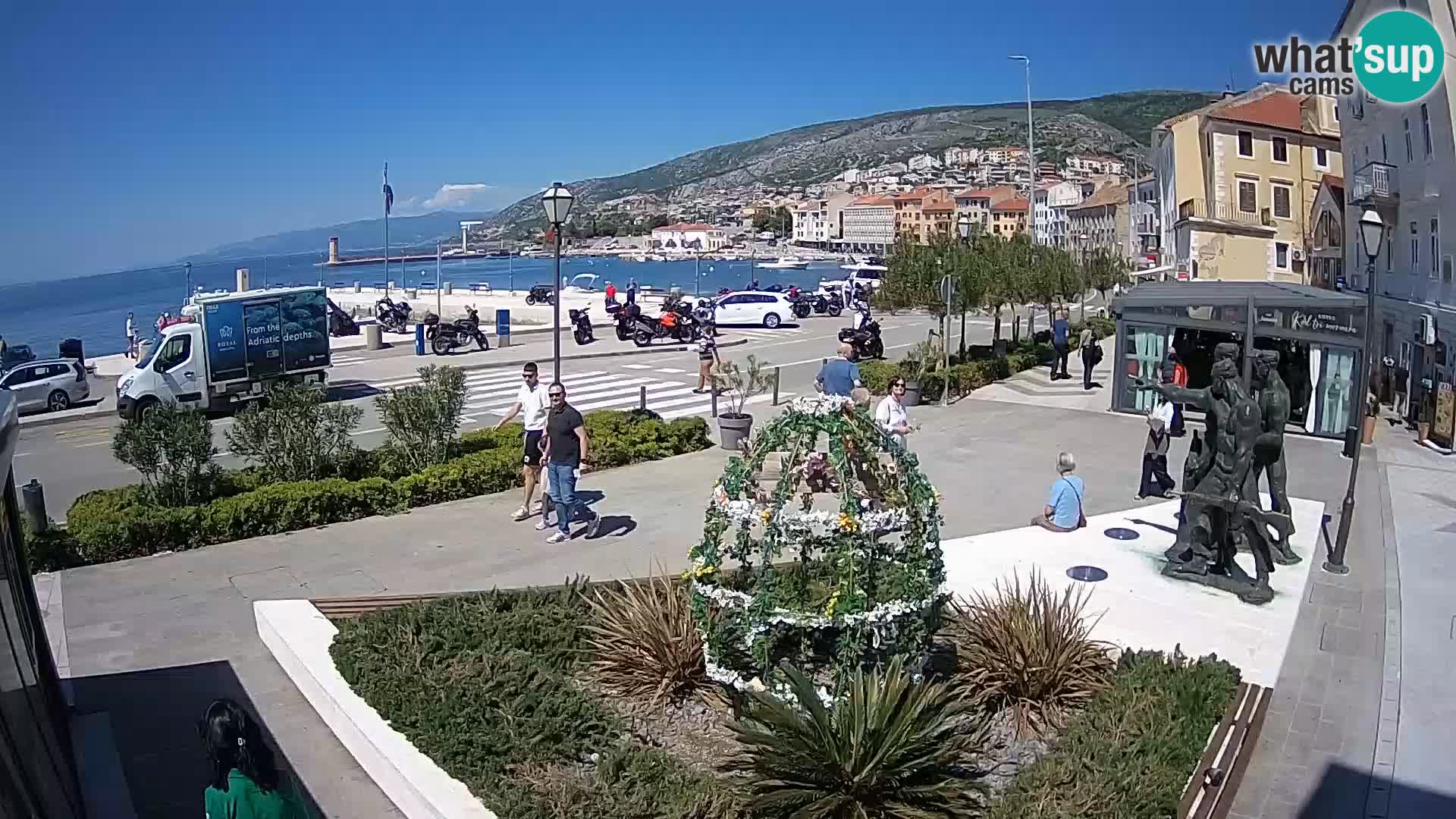 Live webcam Senj riva – seafront – Croatia
