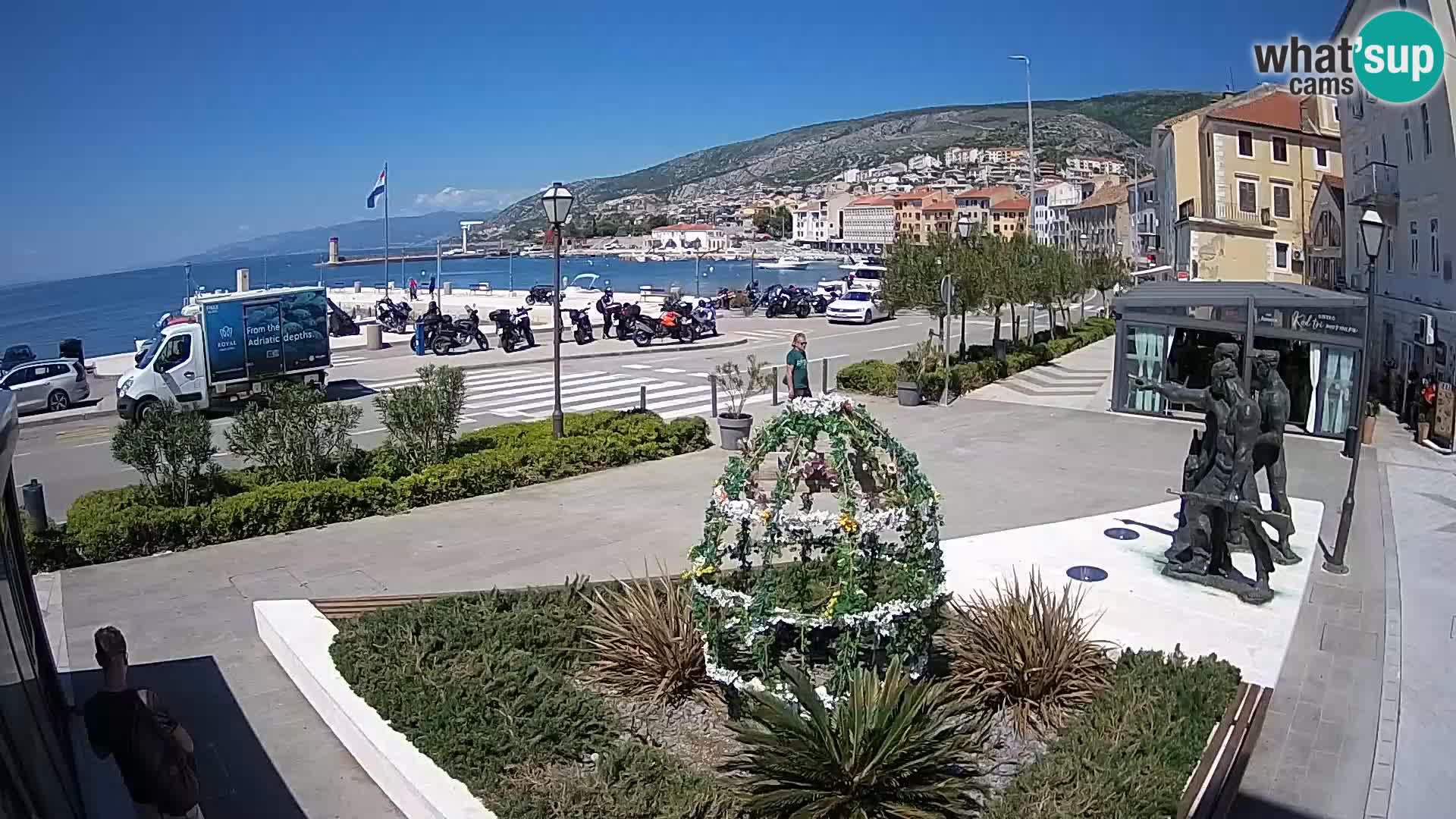 Live webcam Senj riva – seafront – Croatia