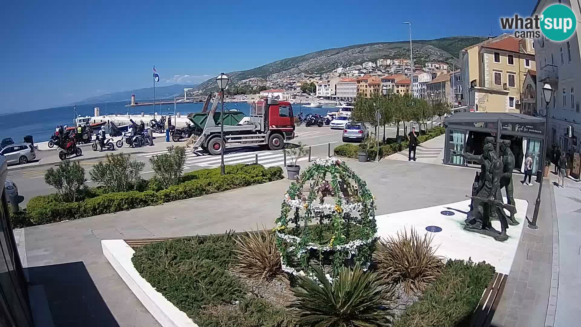 Live webcam Senj riva – fronte mare