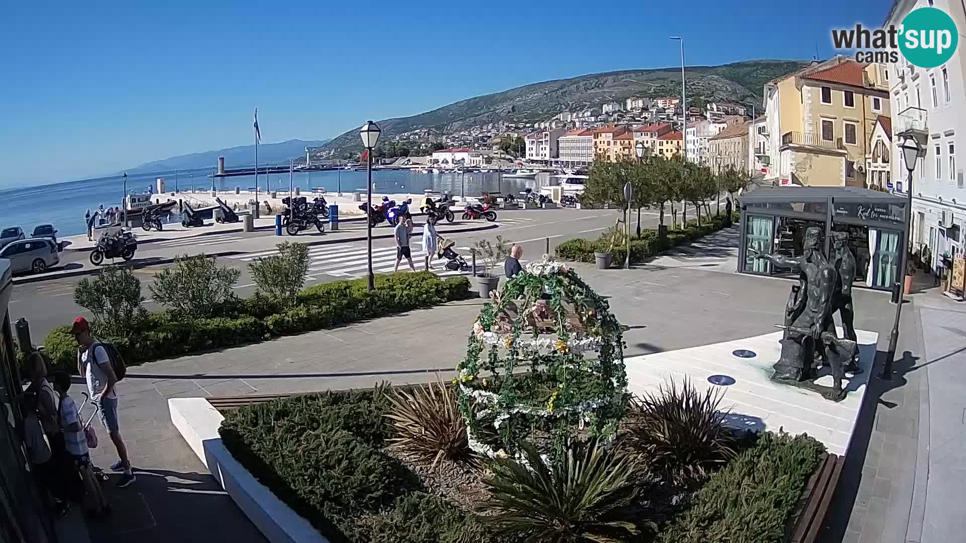 Live webcam Senj riva – seafront – Croatia